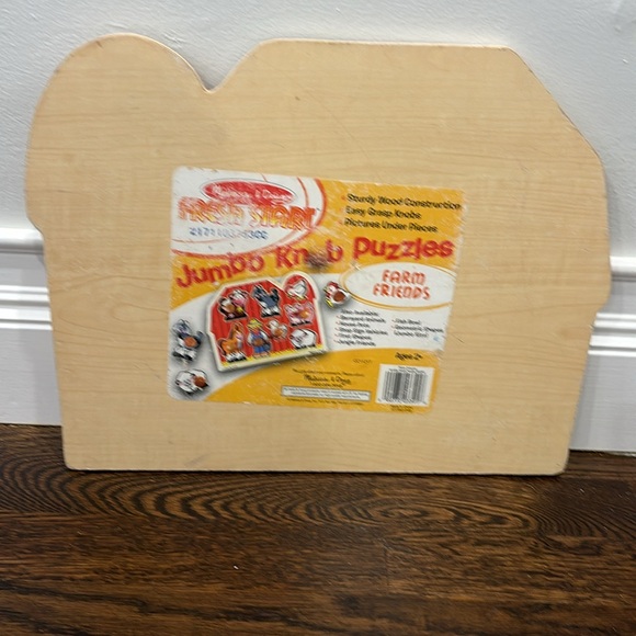 Melissa & Doug Farm Animals Jumbo Knob Wooden Puzzle - Picture 4 of 4